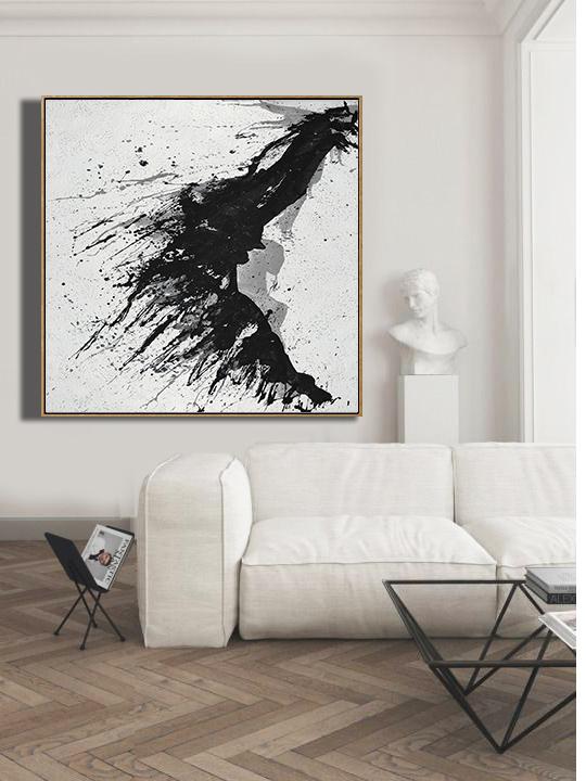 Minimalist Drip Painting #MN323A - Click Image to Close